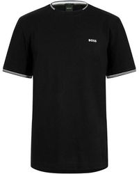 BOSS - Short Sleeve T-Shirt With Logo Detail (Taul Regular Fit) - Lyst