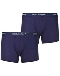 Dolce & Gabbana - Two Pack Stretch Cotton Boxers - Lyst