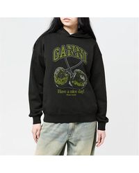 Ganni - Cherry Relaxed Hoodie - Lyst
