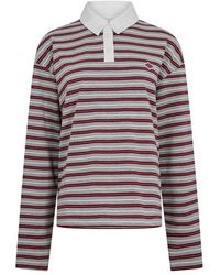 The Couture Club - Striped Rugby Polo Shirt - Lyst