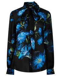 Dolce & Gabbana - Dg Silk Ls Shirt Ld42 - Lyst