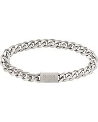 BOSS - Gents Chain For Him Stainless Steel Bracelet - Lyst