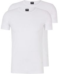 BOSS - 2 Pack Slim T Shirts - Lyst