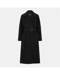 Weekend by Maxmara - Manu Wool Long Sleeve Longline Overcoat - Lyst