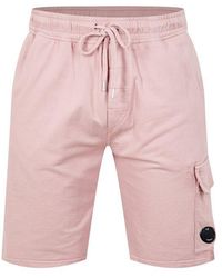 C.P. Company - Micro Lens Fleece Shorts - Lyst