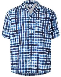 Bottega Veneta - Gingham Short Sleeve Shirt - Lyst