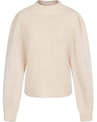 Raey - Puffed Sleeve Knitted Jumper - Lyst