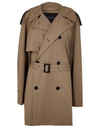 Balenciaga - Bal Cropped Trench Ld61 - Lyst