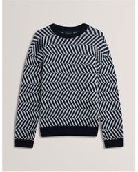 Ted Baker - Graphic Knitted Top - Lyst
