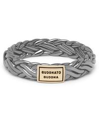 Buddha To Buddha - Katja Xs Ring Black Rhodium Shine Gold 14kt - Lyst
