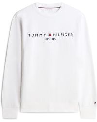 Tommy Hilfiger - Logo Crew Sweatshirt - Lyst