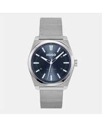 HUGO - Gents #Ark Leather Strap Watch - Lyst