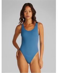 Calvin Klein - Scoop Back One Piece Swimsuit - Lyst