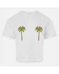 Never Fully Dressed - Embroidered Palm T-Shirt - Lyst
