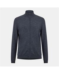 BOSS - Wool Full Zip Sweatshirt - Lyst