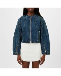 EB DENIM - Logan Moto Denim Jacket - Lyst