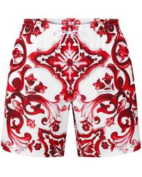 Dolce & Gabbana - Dg Maiolica Swim Sht Sn63 - Lyst