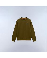 Napapijri - Small Box Cotton Crew Sweatshirt - Lyst