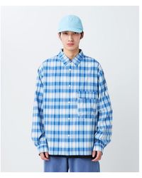 Snow Peak - Fade Check Wind Resistant Overshirt - Lyst