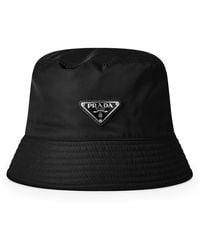 Prada - Plain Nylon Bucket Hat - Lyst