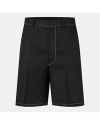 Prada - Linen Woven Tracksuit Shorts - Lyst