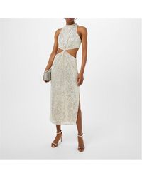 Pretty Lavish - Isidora Twist Knit Sequin Midaxi Dress - Lyst