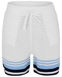 CASABLANCA - Crochet Woven Tracksuit Shorts - Lyst