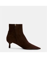 Prada - Pointed Ankle Heeled Boots - Lyst