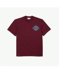 Lacoste - Back Print T Shirt - Lyst