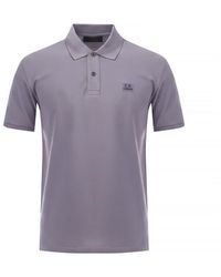 C.P. Company - Stretch Piquet Logo Polo Shirt - Lyst