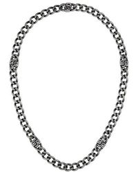 BOSS - Double B Absolute 10Mm Antique Finish Magnetic Chain Bracelet - Lyst