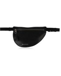 Alexander McQueen Black Mini Bum Bag