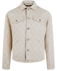 Gucci - gg Cotton Jacquard Jacket - Lyst