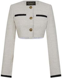 Vetements - Tweed Cropped Coach Jacket - Lyst