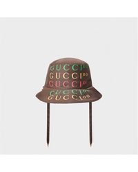 Gucci - Structured Brim Bucket Hat - Lyst