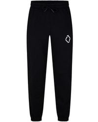 Marcelo Burlon - Tempera Cross Closed Hem Poly Joggers - Lyst