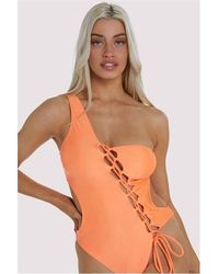 Wolf & Whistle - Gianna Lattice Swimsuit - Lyst