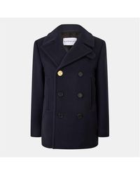 Givenchy - Double-Breasted Peacoat - Lyst