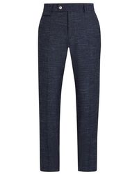 BOSS - H Genius Slim Fit Trousers - Lyst