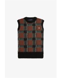 Fred Perry - Fred Tartan Knit Ld34 - Lyst