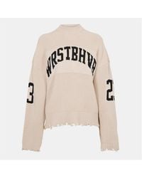 WRSTBHVR - Minimalist Crew Neck Jumper - Lyst