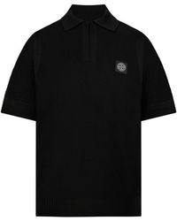 Stone Island - Micro Knit Short Sleeve Polo Shirt - Lyst