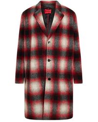 HUGO - Merlon2242 Overcoat - Lyst