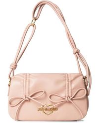 Love Moschino - Softy Bow Faux Leather Shoulder Bag - Lyst