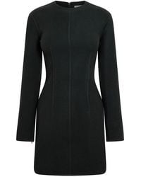 Bottega Veneta - Textured Knitted Jumper Dress - Lyst