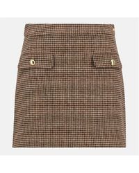Barbour - Sophia Mini Wool Skirt - Lyst