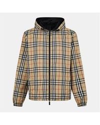 Burberry - Reversible Check Long Sleeve Windbreaker - Lyst