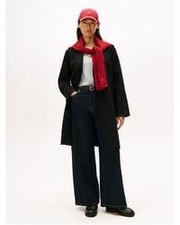 Tommy Hilfiger - Belted Double-Breasted Tailored Fit Overcoat - Lyst