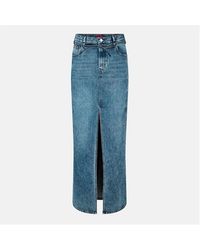 HUGO - Getini Denim Skirt - Lyst