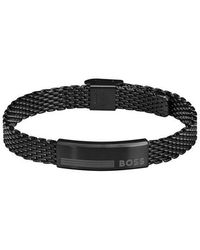 BOSS - Mesh Magnetic-Closure Bracelet - Lyst